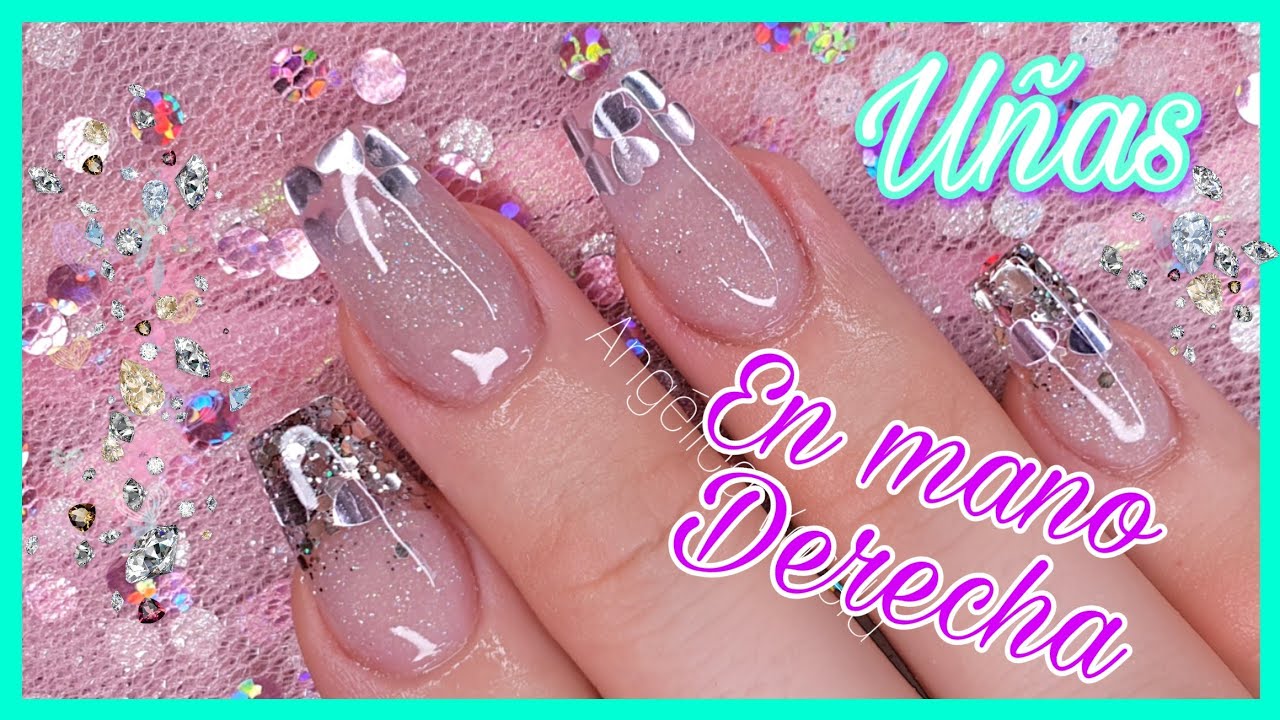 😨UÑAS en Mano DERECHA 😨con MANO IZQUIERDA➡️ ¿Cómo Aplicar Uñas ACRILICAS?💅