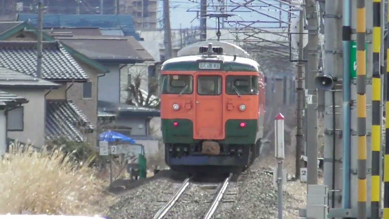 [鉄道動画]しなの鉄道北しなの線 三才駅　通過〈試運転列車「しな鉄115系」〉