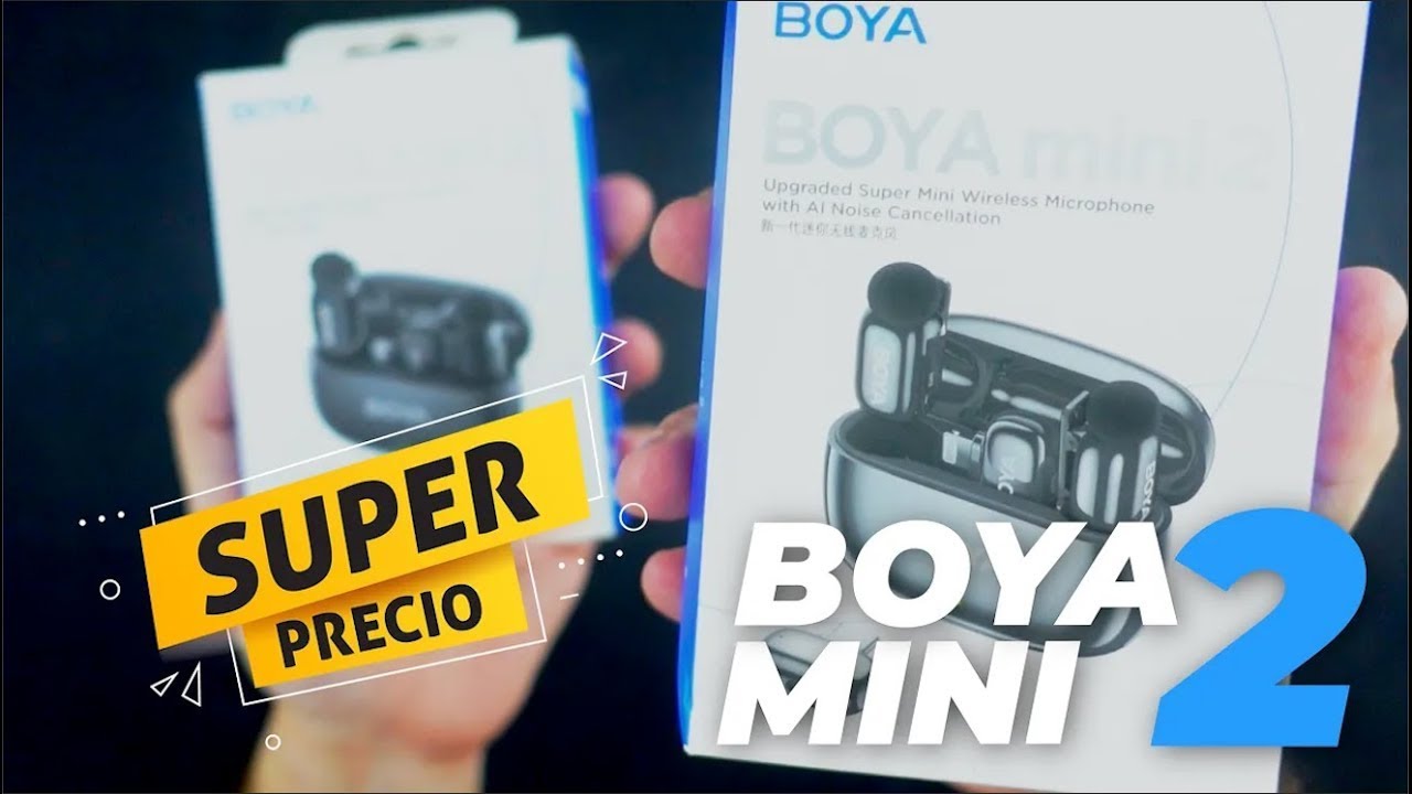 El mejor micrófono inalámbrico barato con cancelación de ruido inteligencia artificial - BOYA MINI 2