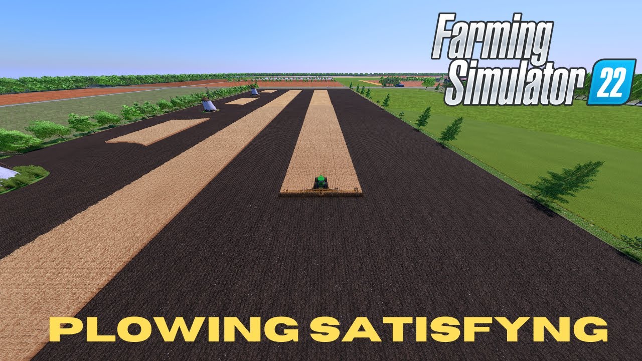 PLOWING Satisfying Farming Timelapse | Farming Simulator 22