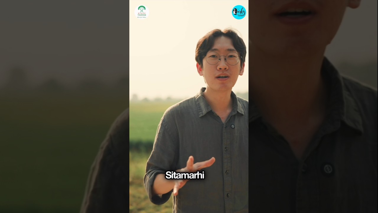 Korean Bihari explores the birthplace of Sita ji in Sitamarhi | Curly Tales #shorts