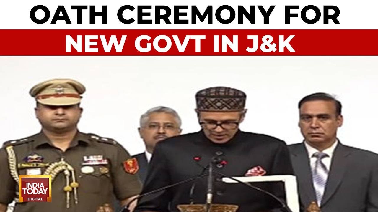 Oath Ceremony For New Govt In Jammu & Kashmir, INDIA Alliance's Big Day |Omar Abdullah Oath Carmony