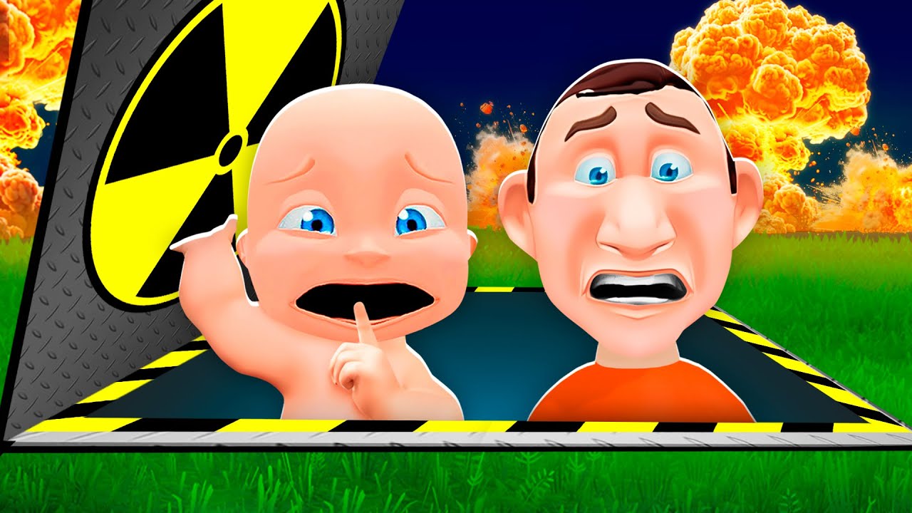 Baby & Daddy Build SECRET NUCLEAR BUNKER!