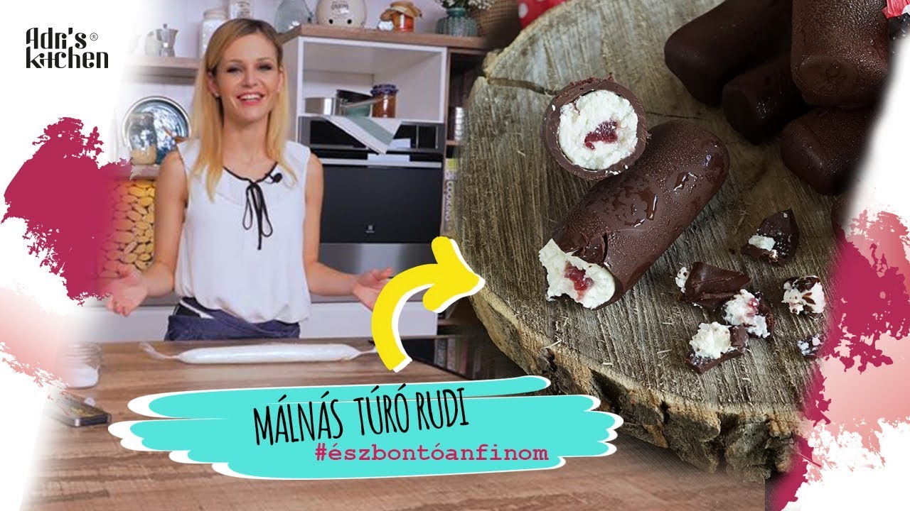 Málnával Töltött Házi Túró Rudi
