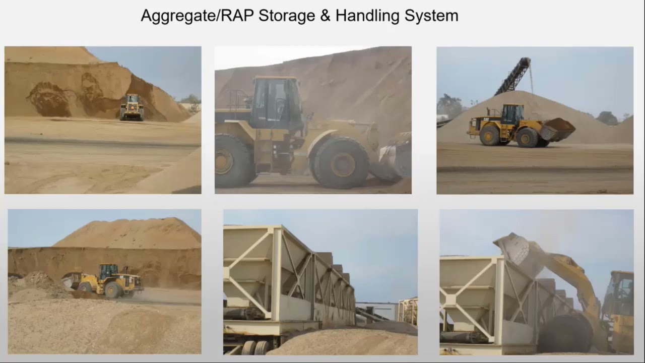 Aggregate Recycle Asphalt Pavement (RAP) Stockpiles