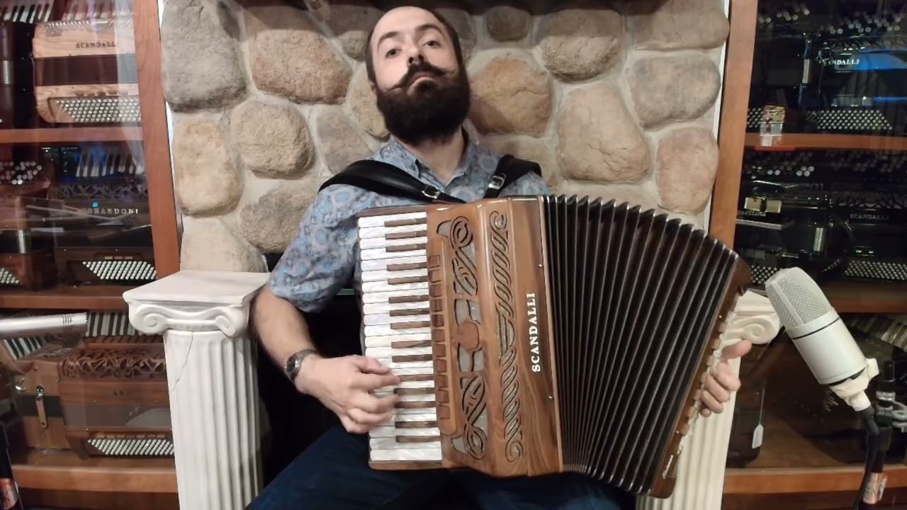 SCANINT37WW - Walnut Scandalli Intense Piano Accordion LMMH 37 96 $8999
