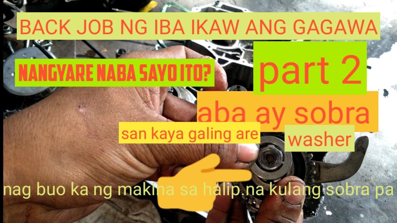 BACK JOB NG IBA IKAW ANG GUMAWA PART 2 OVERHAULING WAVE 125 SOBRA ANG WASHER
