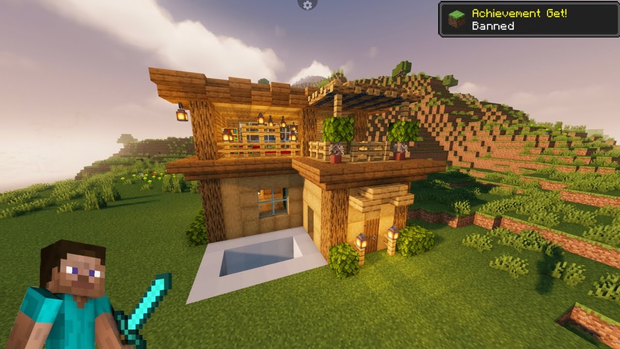 How to make classic house For your survival series #minecraft #build 