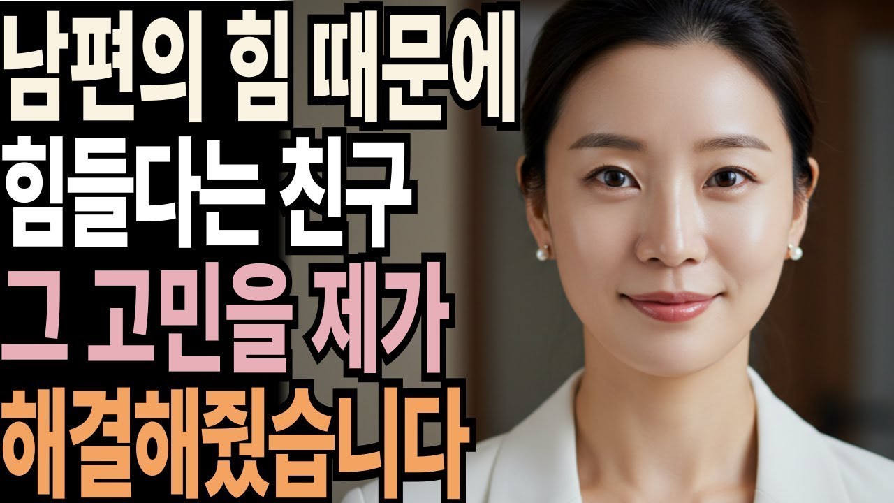 남편의 힘 때문에 힘들다는 친구, 그 고민을 내가 대신 해결해줬습니다 | 황혼로맨스 | 노후사연 | 오디오북