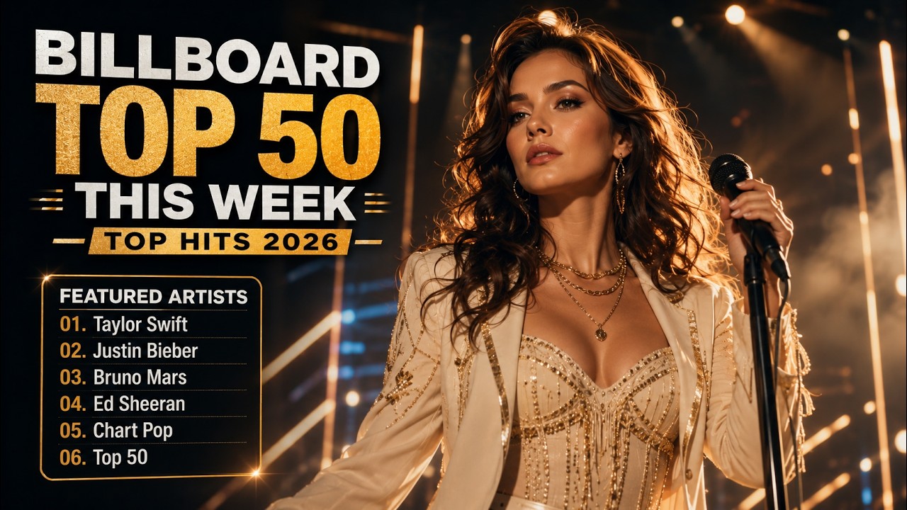 Billboard Top 50 This Week 👑🎧 Taylor Swift, Justin Bieber, Bruno Mars & Ed Sheeran | Top Hits 2026