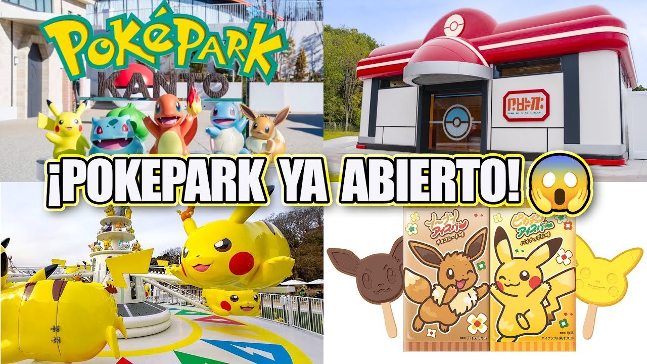 PRIMERAS IMÁGENES Poképark Kanto | Carrusel gigante y Pokémon GO exclusivo