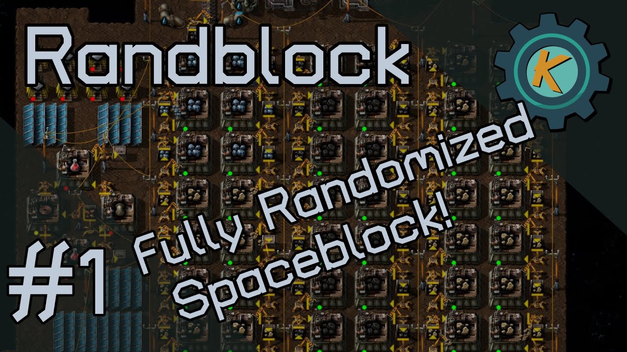 Factorio Randblock #1 - RANDOM RECIPES in Space!?