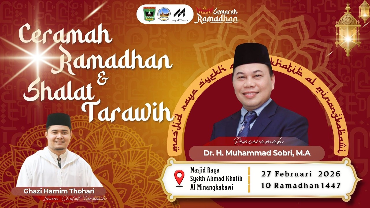 CERAMAH RAMADHAN - Menciptakan Baldatun Tayyibun Wa Rabbun Ghafur (Dr. H. Muhammad Sobri, M.A)