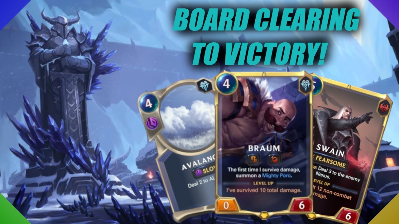 Braum, Swain, Scargrounds and LOTS of board clears! - Updated AOE City - Legends of Runeterra