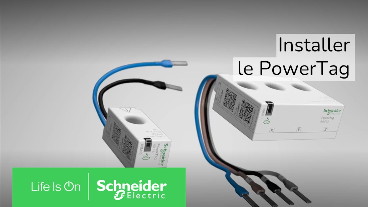 Comment installer un capteur d'énergie PowerTag sur son tableau électrique ? | Schneider Electric