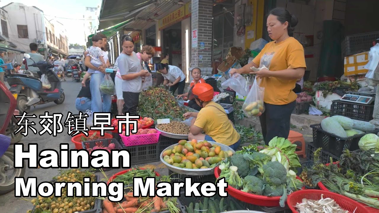 海南岛文昌东郊镇早市场 Hainan Village Morning Market