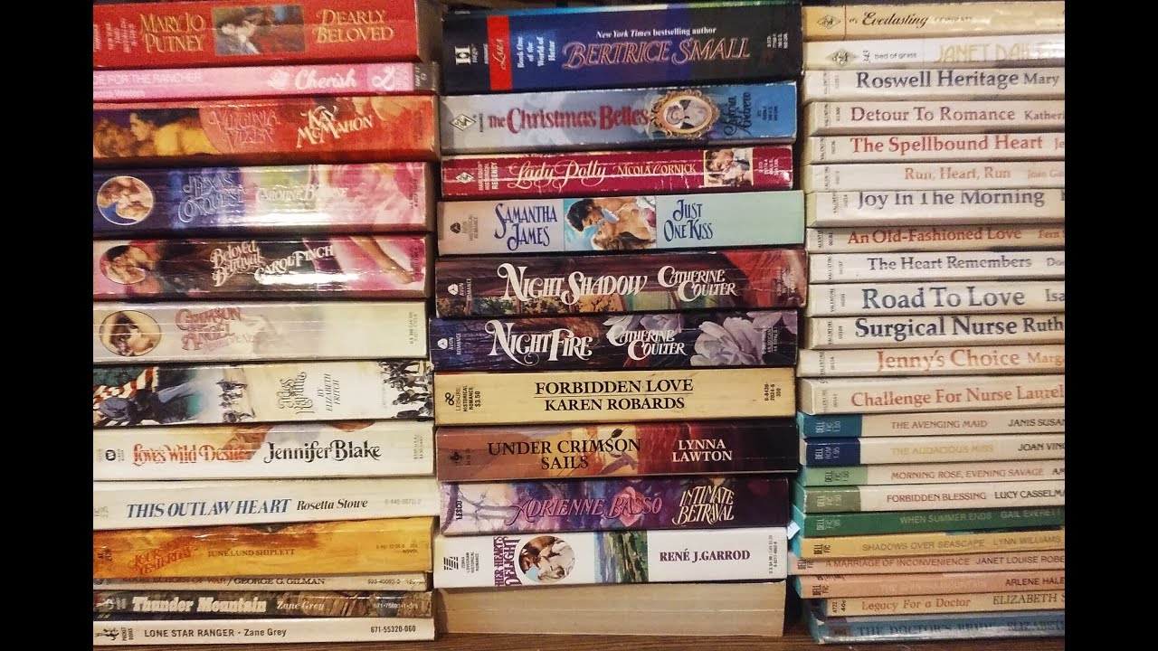 My romance novel collection (Part 41): vintage Historical & Category Romance book haul