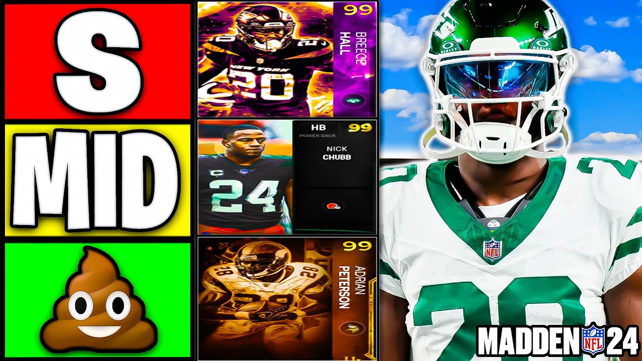 Ranking THE BEST RUNNING BACKS In Madden 24 Ultimate Team