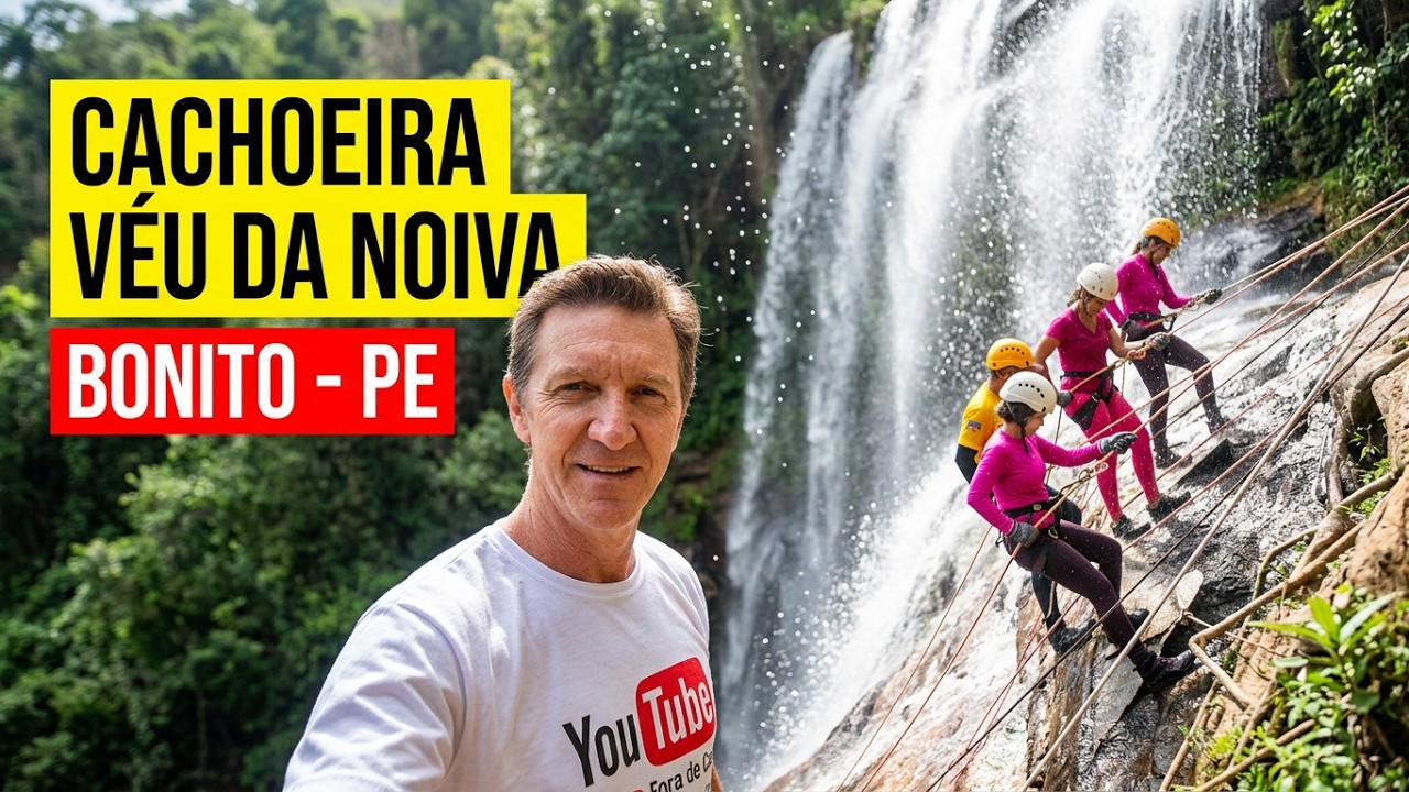 ASSISTA ANTES de IR CACHOEIRA VÉU da NOIVA 1 - BONITO/PE TIROLESA, RAPEL, PERNAMBUCO