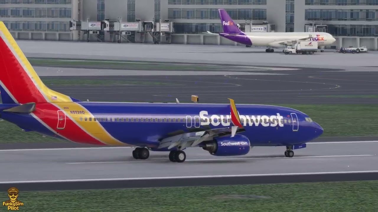 LANDING REPLAY- WASHINGTON DULLES (KIAD) ILS RW19C PMDG 737-800