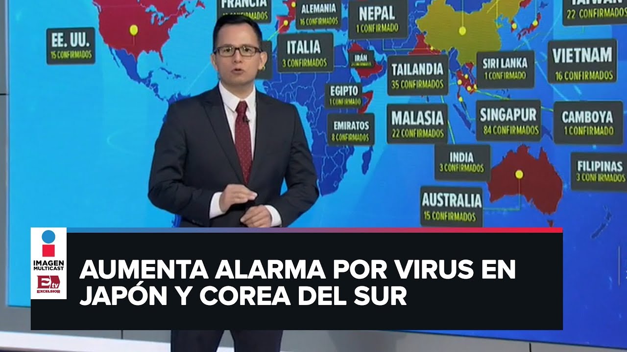 Casos confirmados de coronavirus alrededor del mundo (20 de febrero de 2020)
