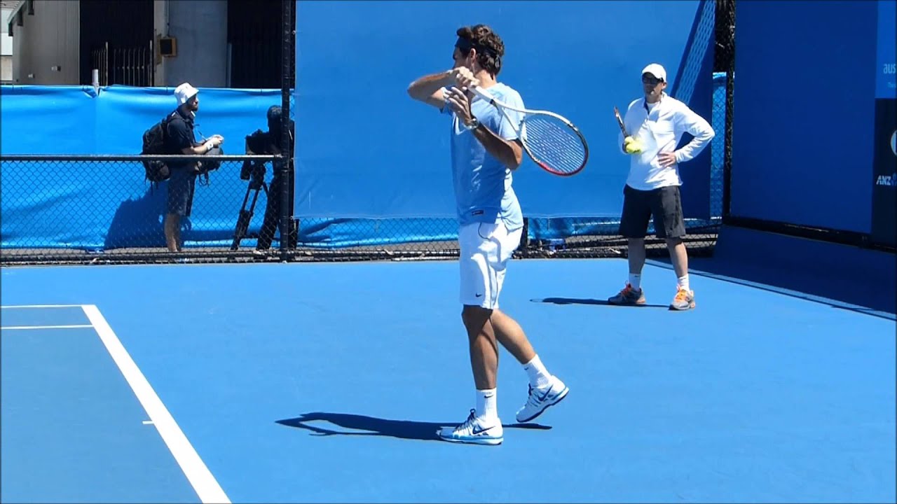 Roger Federer Practice 2013