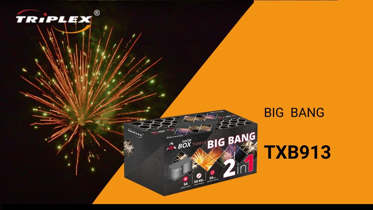 FAJERWERKI TXB913 50S 1.9'' BATERIA ZŁOŻONA BIG BANG F3 TRIPLEX FIREWORKS