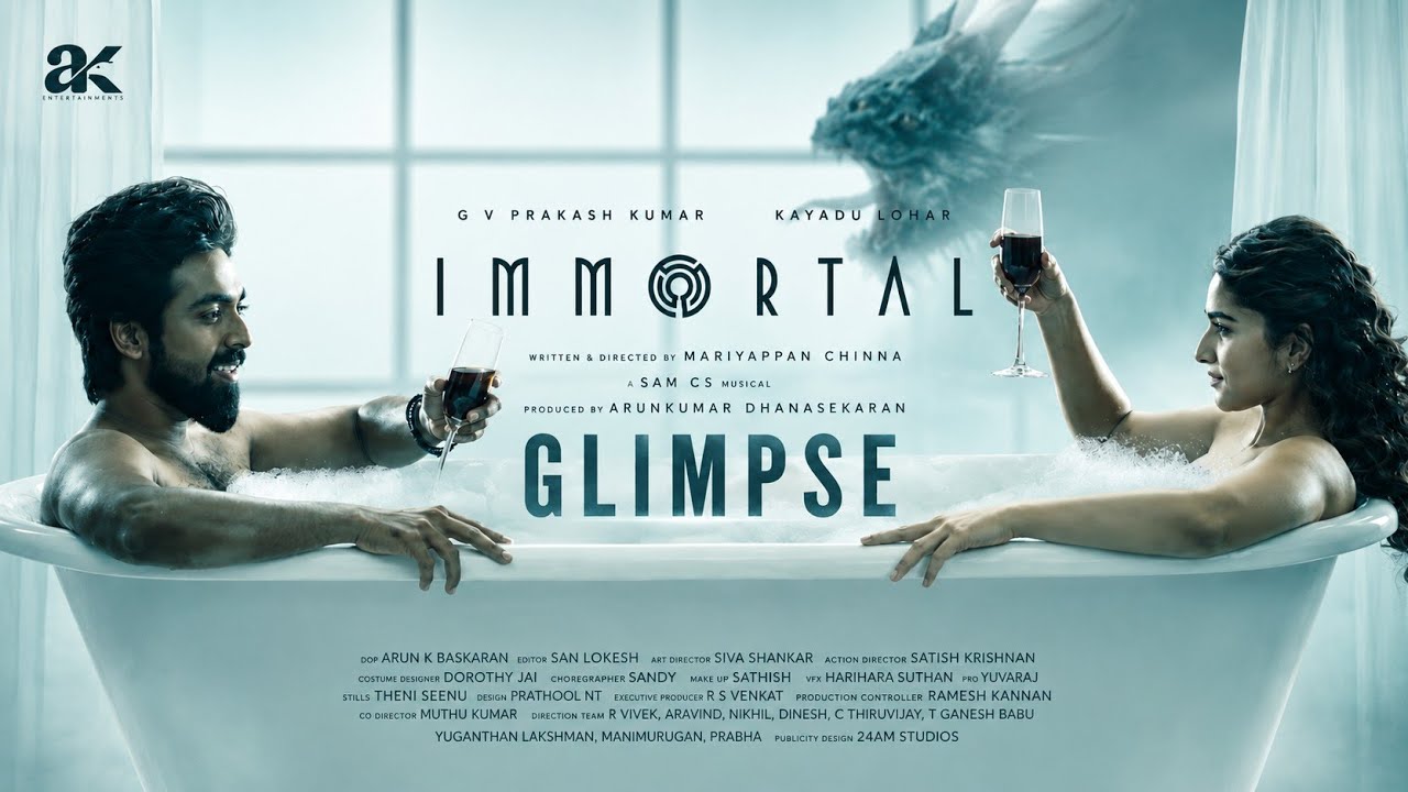 Immortal movie glimpse | gv prakash | kayadu lohar | T m Karthik | lollu sabha maaran