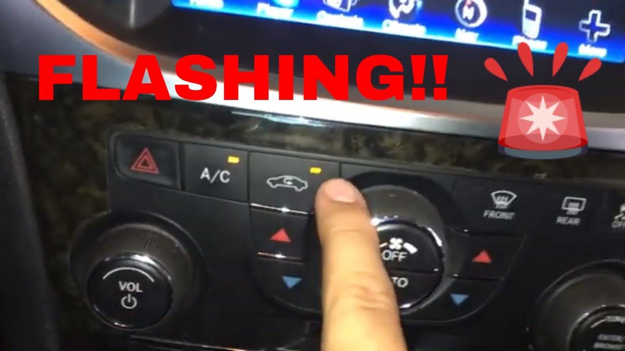 CHRYSLER DODGE RECIRCULATION BUTTON FLASHING