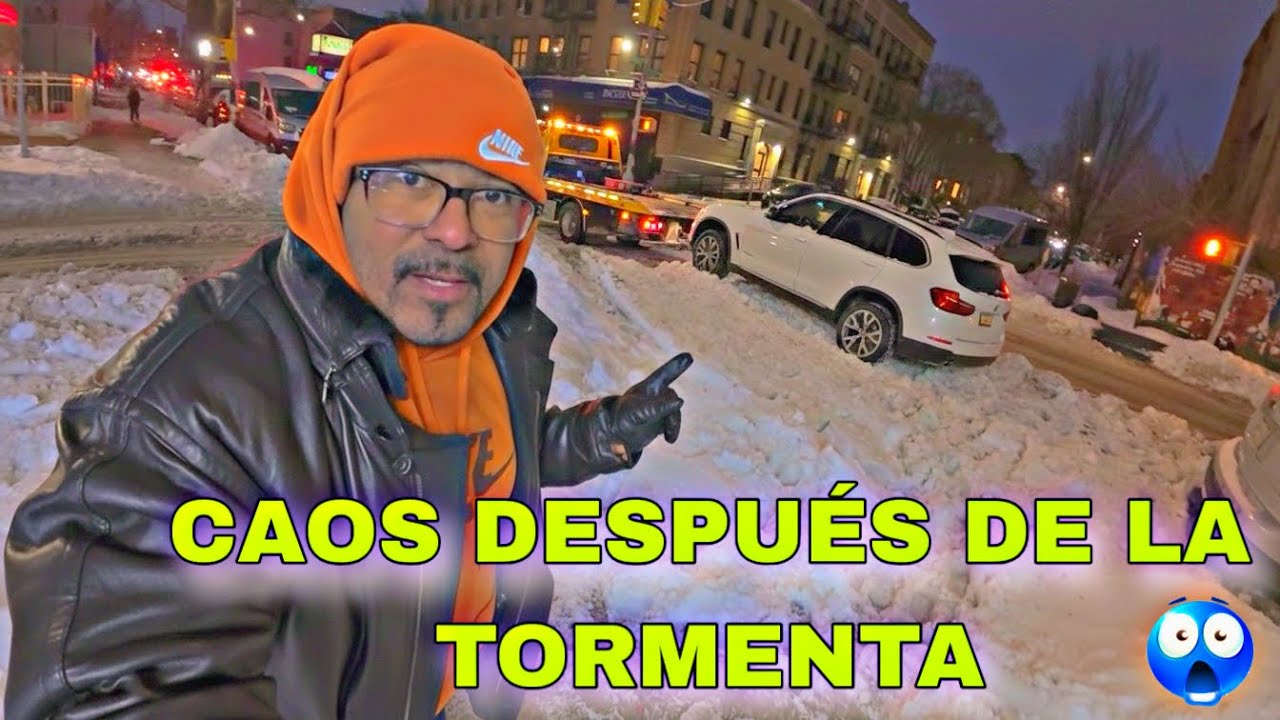 Las graves consecuencias que dejó la tormenta de nieve en Nueva York | caótico