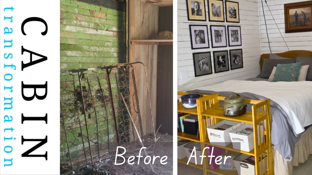 Extreme Bedroom Makeover Time Lapse | Off‑Grid Cabin Transformation #bedroommakeover #offgridcabin