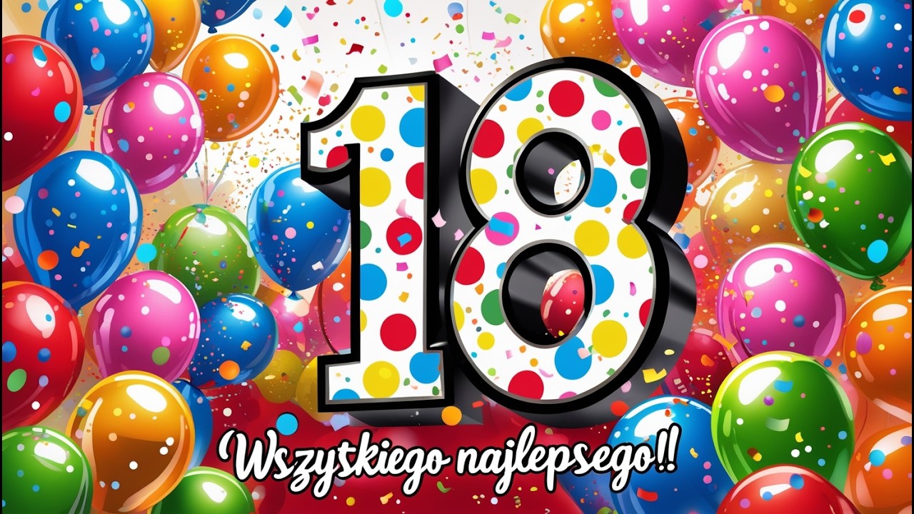 Piosenka na 18 Urodziny | Życzenia z okazji 18 urodzin