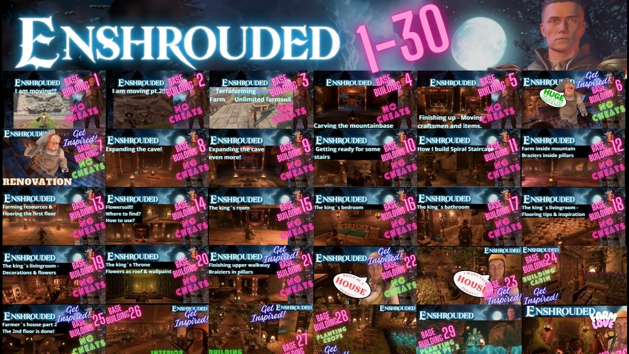 Enshrouded wrap up summary - Episode 1 - 30 - Building the cave