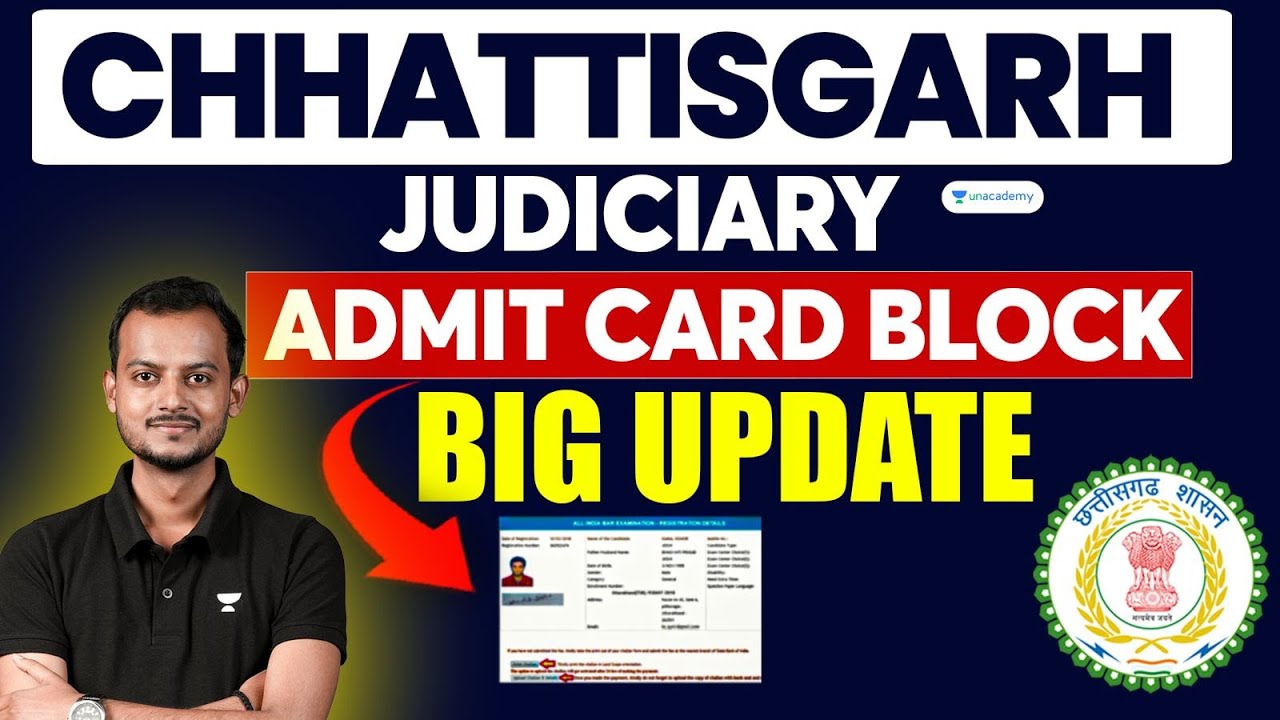 CG Admit Card UPDATE ! Chhattisgarh Judiciary Prelims 2025 | CG Civil Judge 2025 | Pranjal Singh