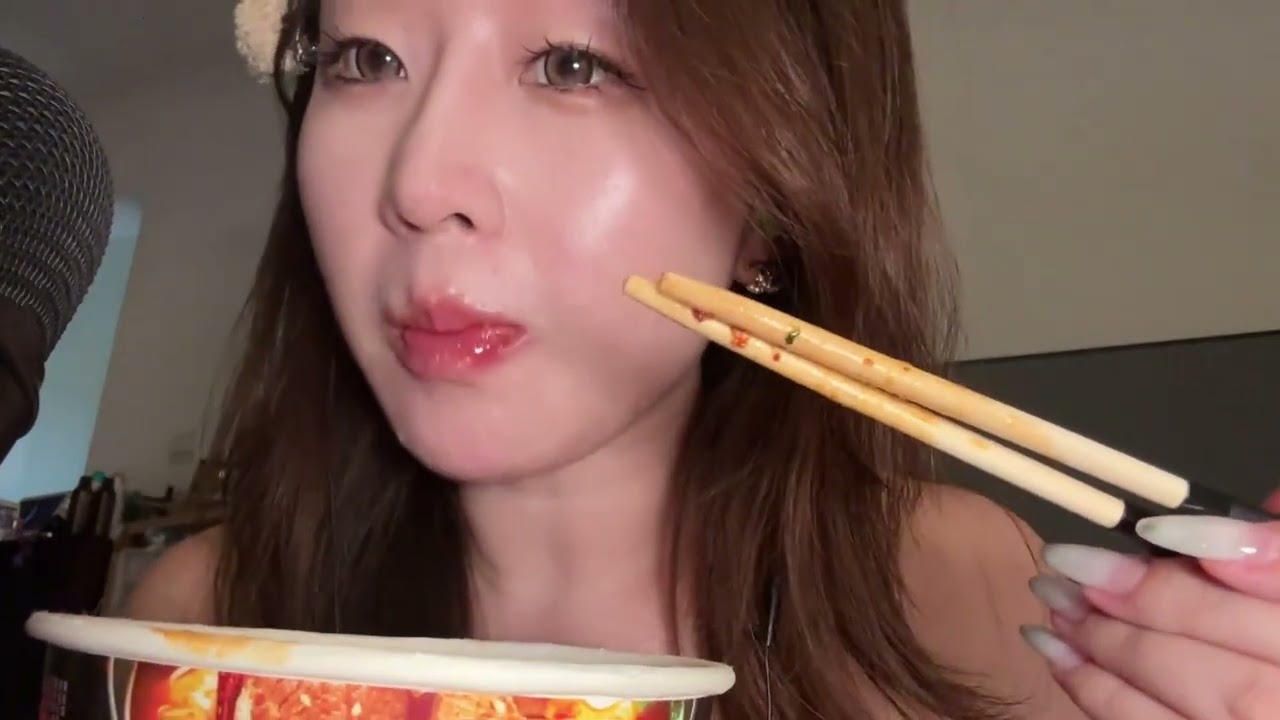 ASMR Trying  Late Night Dinner 😴 Soft Eating Sound 💤
