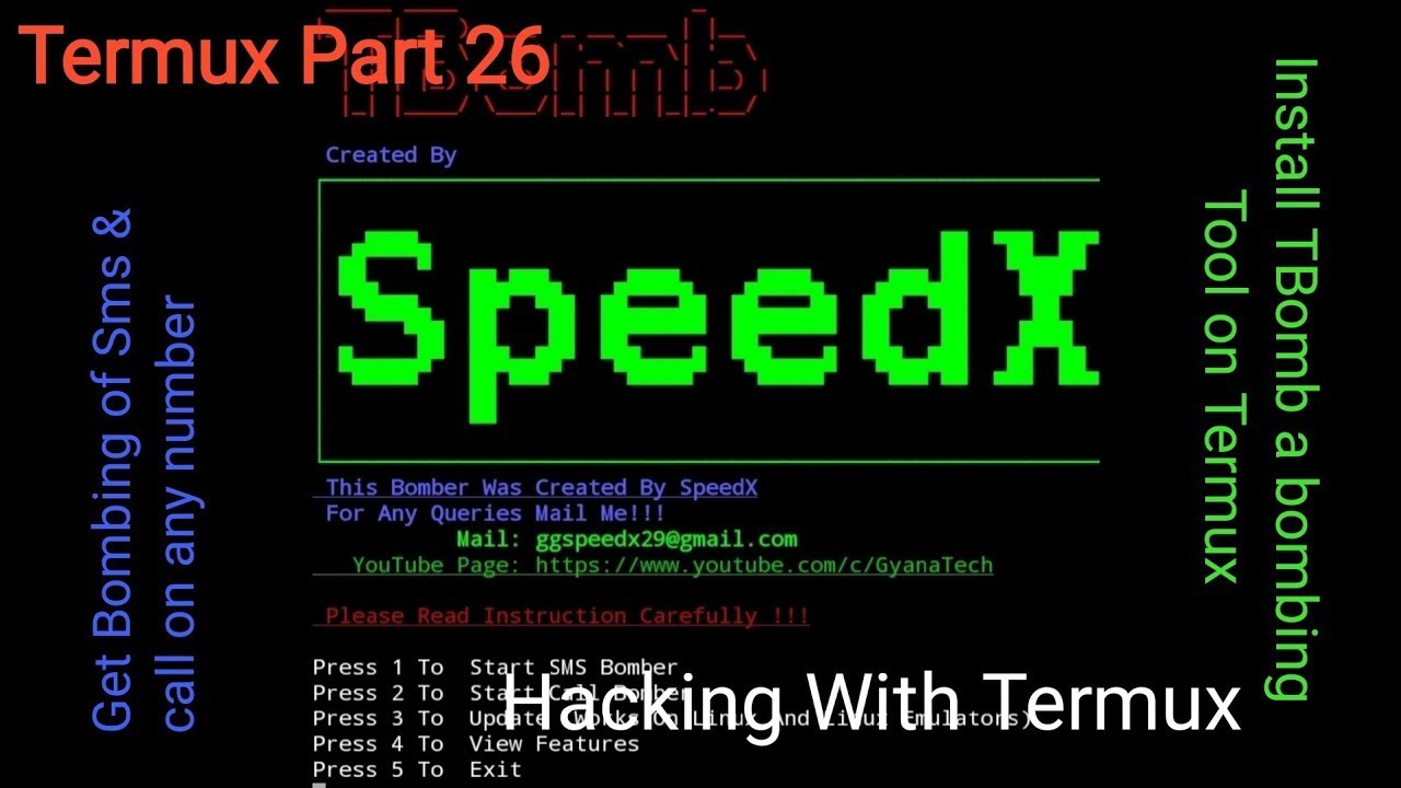 MESSAGE/CALL BOMBING TO VICTIMS PHONE THROUGH TBOMB TOOL[TERMUX] NO ROOT 100% WORKING | TECH SPIRIT