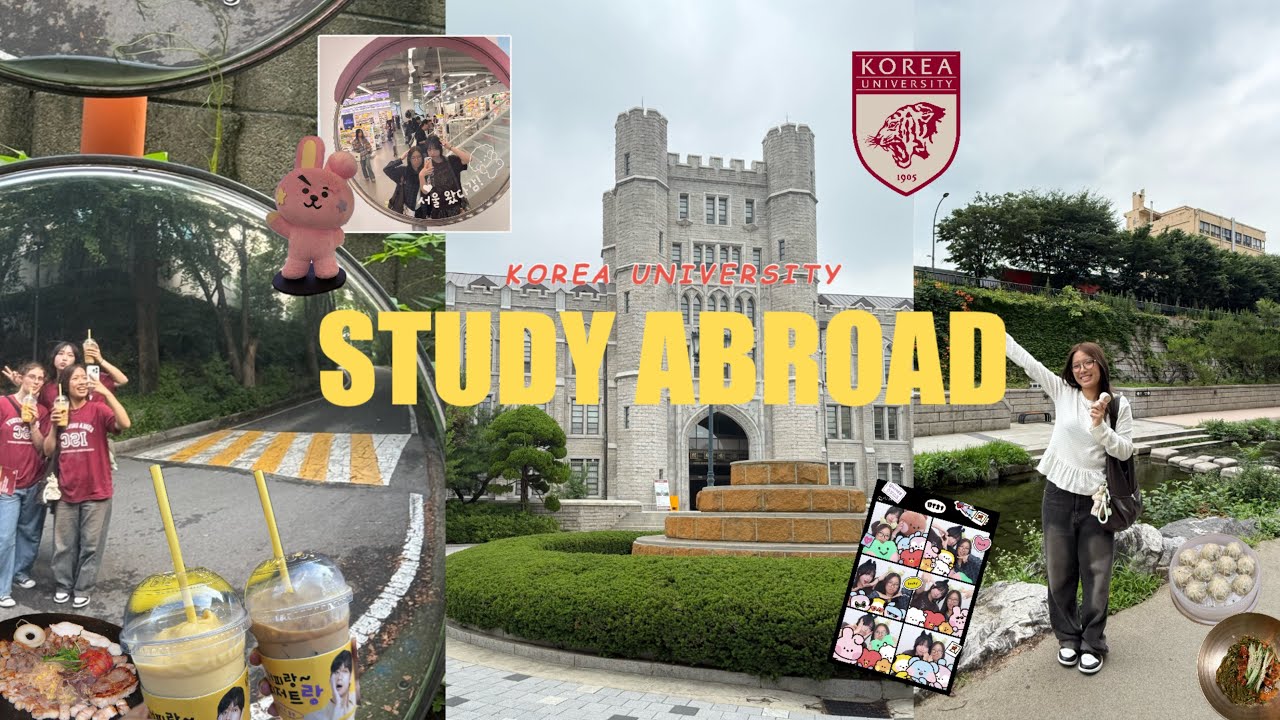 study abroad in korea university 🇰🇷 dorm move in, orientation, KU cheerleading & exploring myeondong