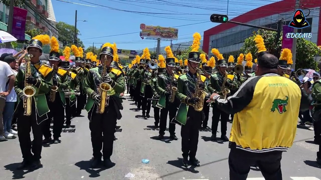 APT. | Cocodrilos Marching Band 2025 🐊 | Desfile de Correo San Salvador