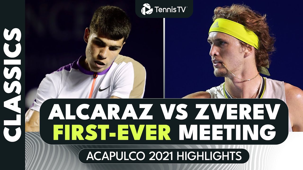 17-Year-Old Carlos Alcaraz vs Alexander Zverev First Ever Meeting! | Acapulco 2021 Highlights