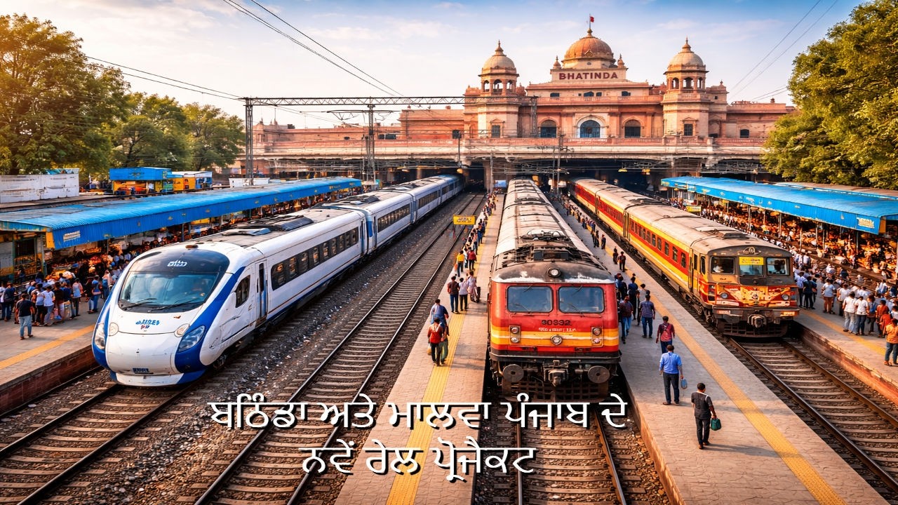 ਬਠਿੰਡਾ ਅਤੇ ਮਾਲਵਾ ਪੰਜਾਬ ਦੇ ਨਵੇਂ ਰੇਲ ਪ੍ਰੋਜੈਕਟ