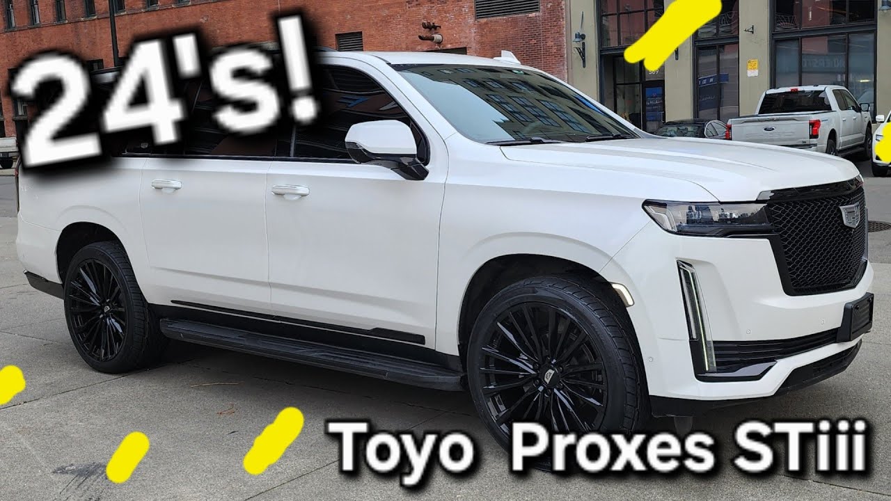 Escalade ESV on 24s! Toyo Proxes STiii 285/40r24 Walkaround