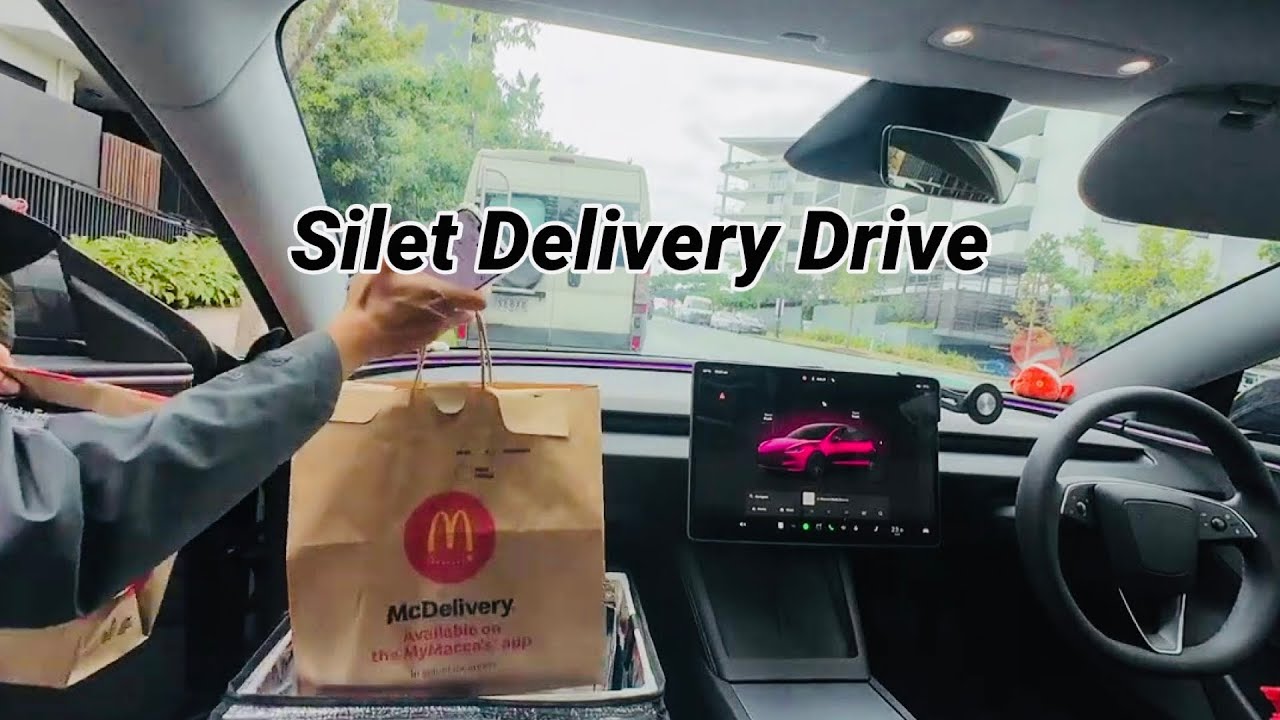 A Day in The Life of a Tesla Food Delivery Driver ep 19 | POV Relax Driving