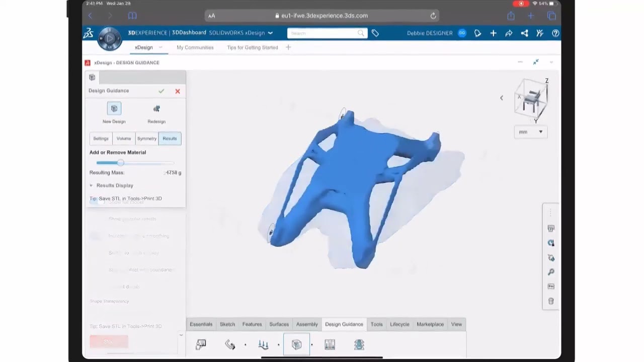 3D Creator SOLIDWORKS on Cloud auf der 3DEXPERIENCE Plattform