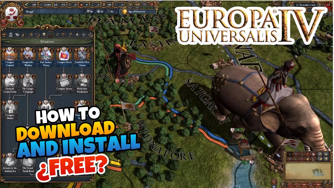 👉 Как СКАЧАТЬ и УСТАНОВИТЬ EUROPA UNIVERSALIS 4 на ПК 🔥 2026