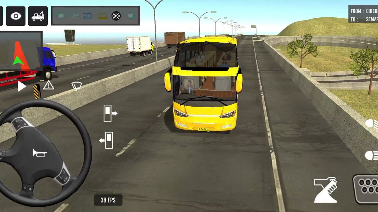 Euro Bus Driving Game Public Transportation 2024 -  Indonesia Bus Simulator Android Gameplay #1842
