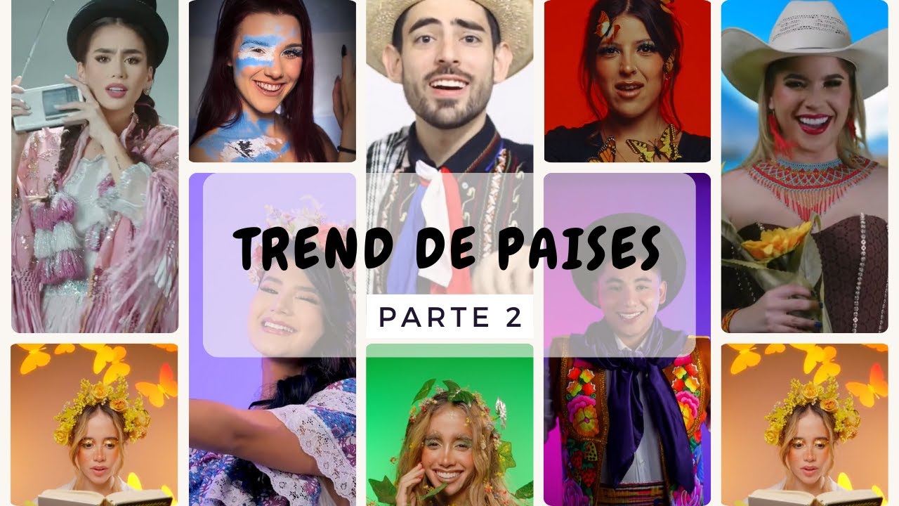 Parte 2 de TRENDS VIRALES DE CADA PAIS | TENDENCIA | VIRAL | #latinoamerica #makeup #baile