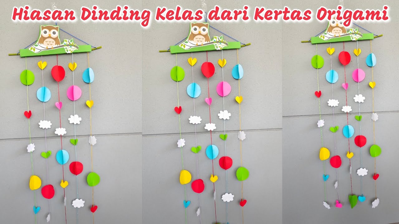Hiasan Dinding Kelas dari Kertas Origami Terbaru 2023
