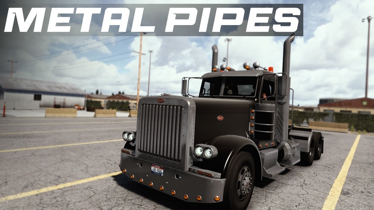 Hauling Heavy Metal Pipes Through Montana | Peterbilt 389 | American Truck Simulator