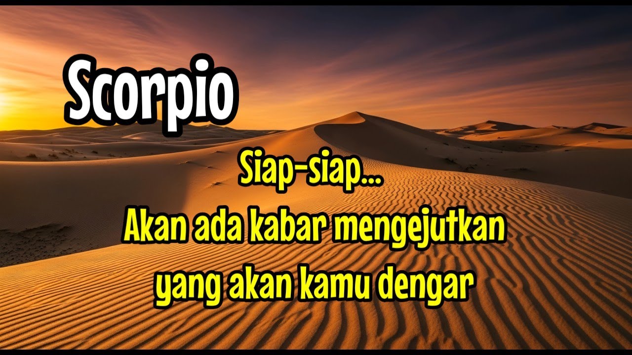 😱 Scorpio 🌹 Siap-siap...Akan ada kabar mengejutkan yang akan kamu dengar 🏵️