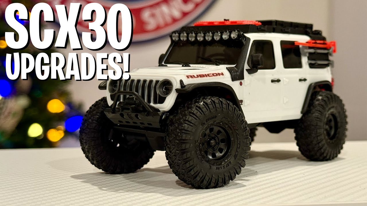 Модернизация SCX30! Двигатели, редукторы, шины и многое другое!